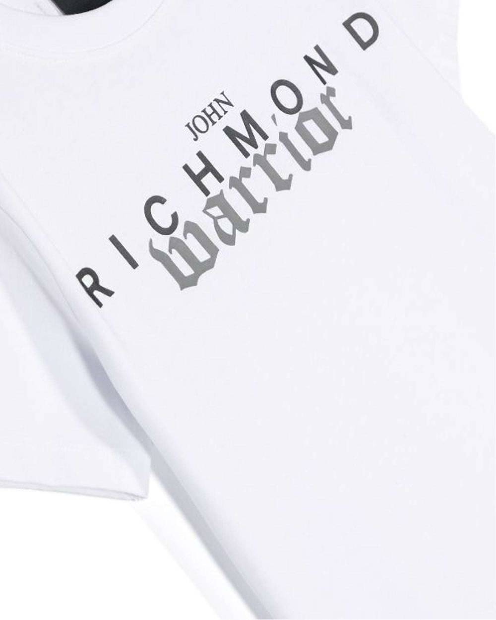John Richmond kids T-shirt con logo sul davanti Promozione