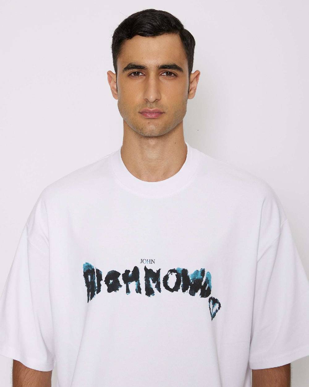 John Richmond T-shirt over con logo sul davanti 2025