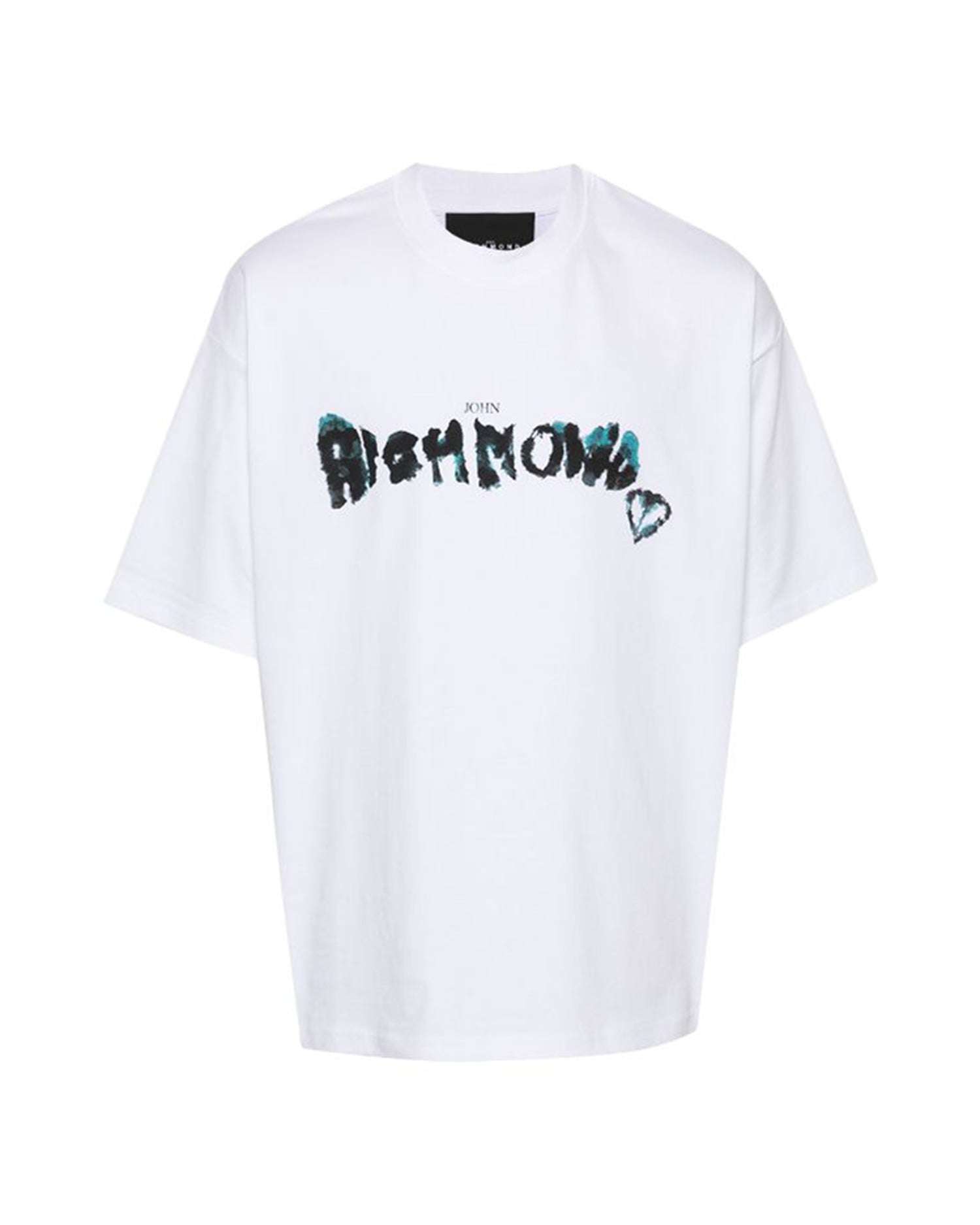 John Richmond T-shirt over con logo sul davanti 2025