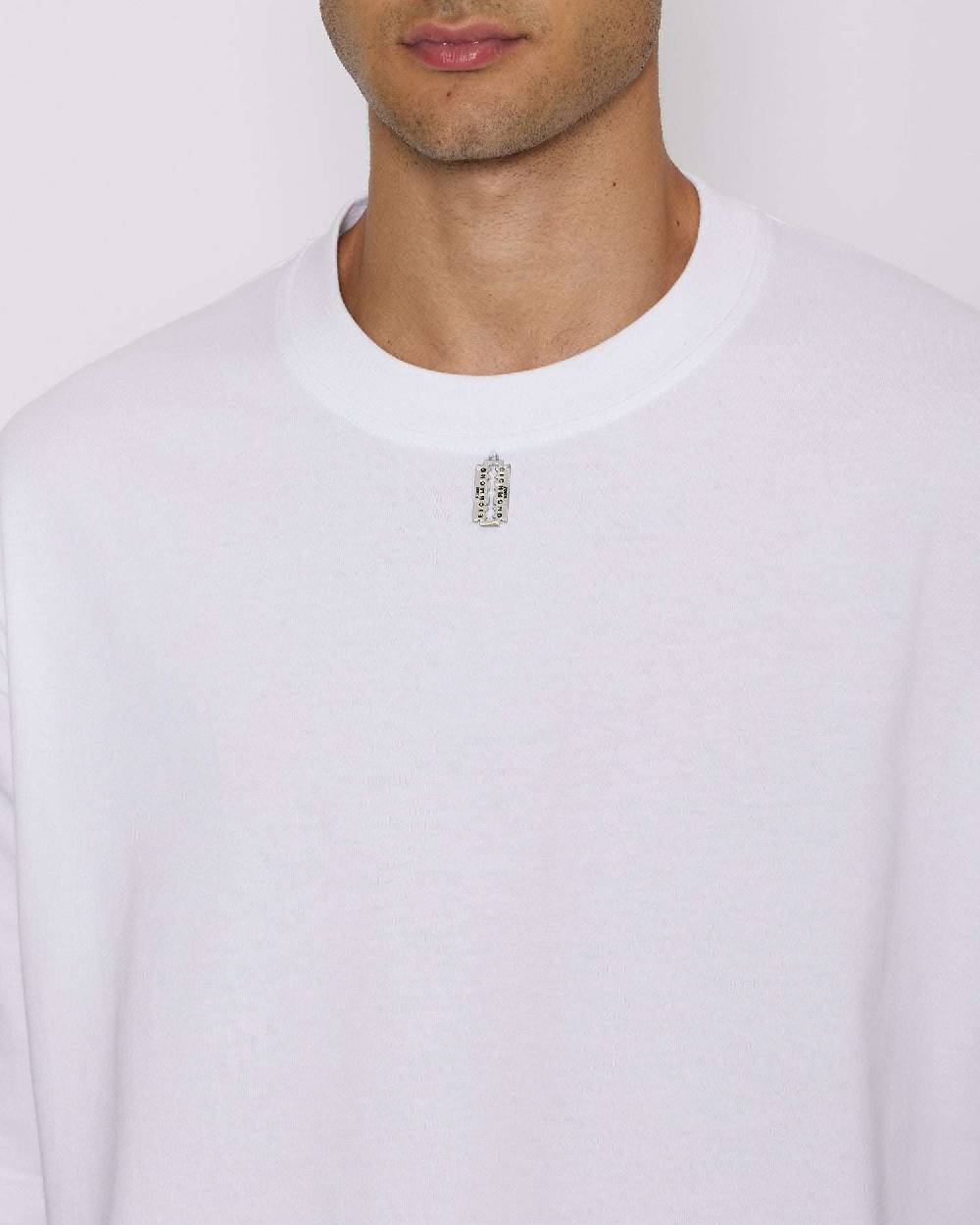 John Richmond T-shirt over con logo sul davanti Italy