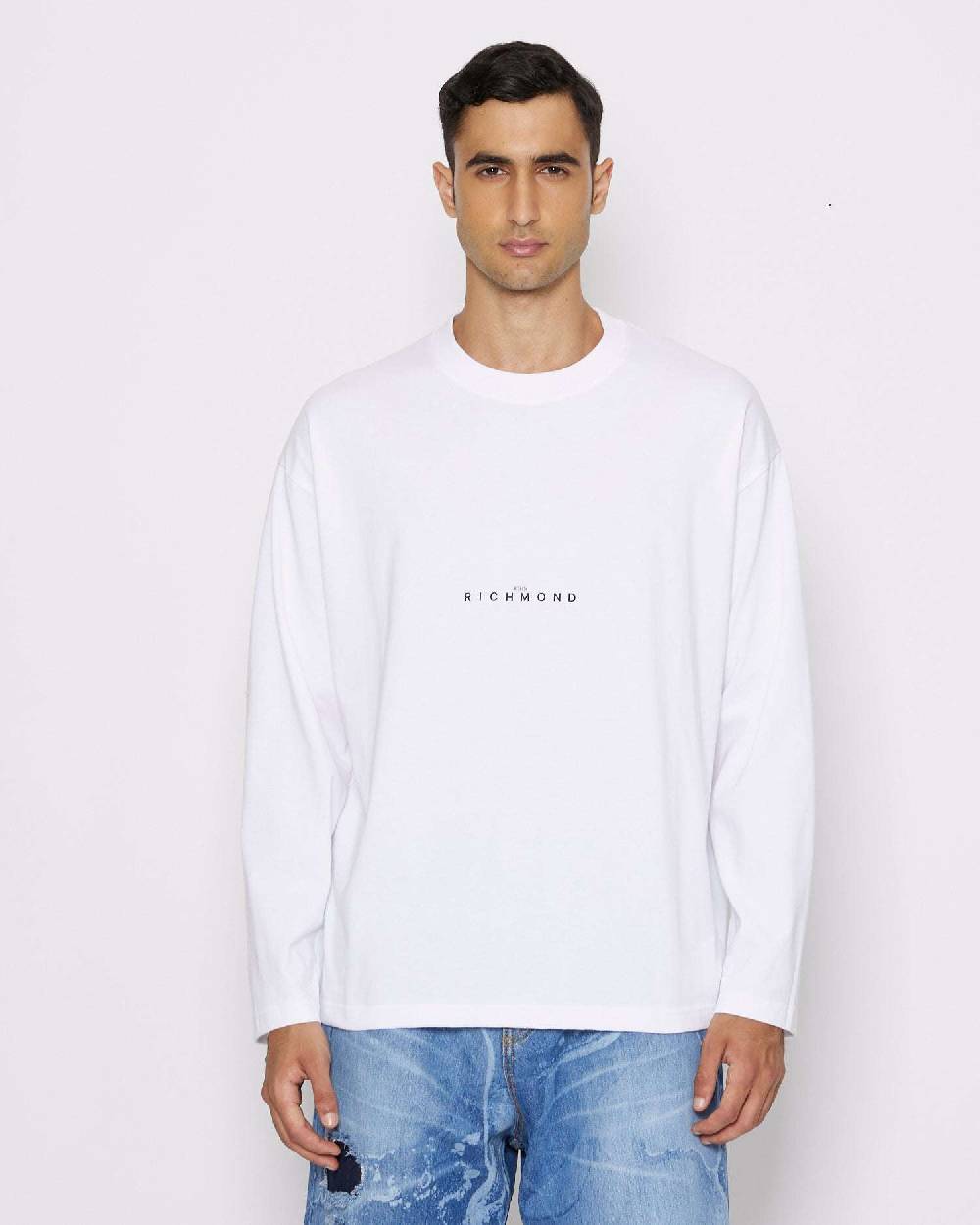 John Richmond T-shirt over con logo sul davanti 2025