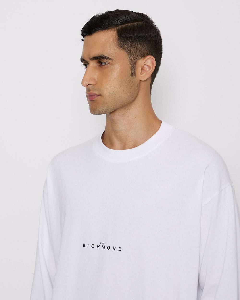 John Richmond T-shirt over con logo sul davanti 2025