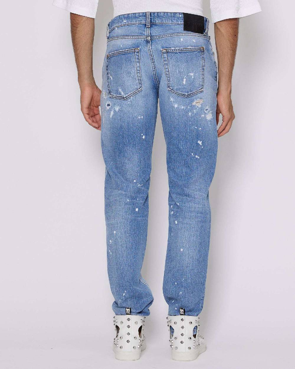 John Richmond Jeans slim con strappi sul davanti Spedizione Gratuita