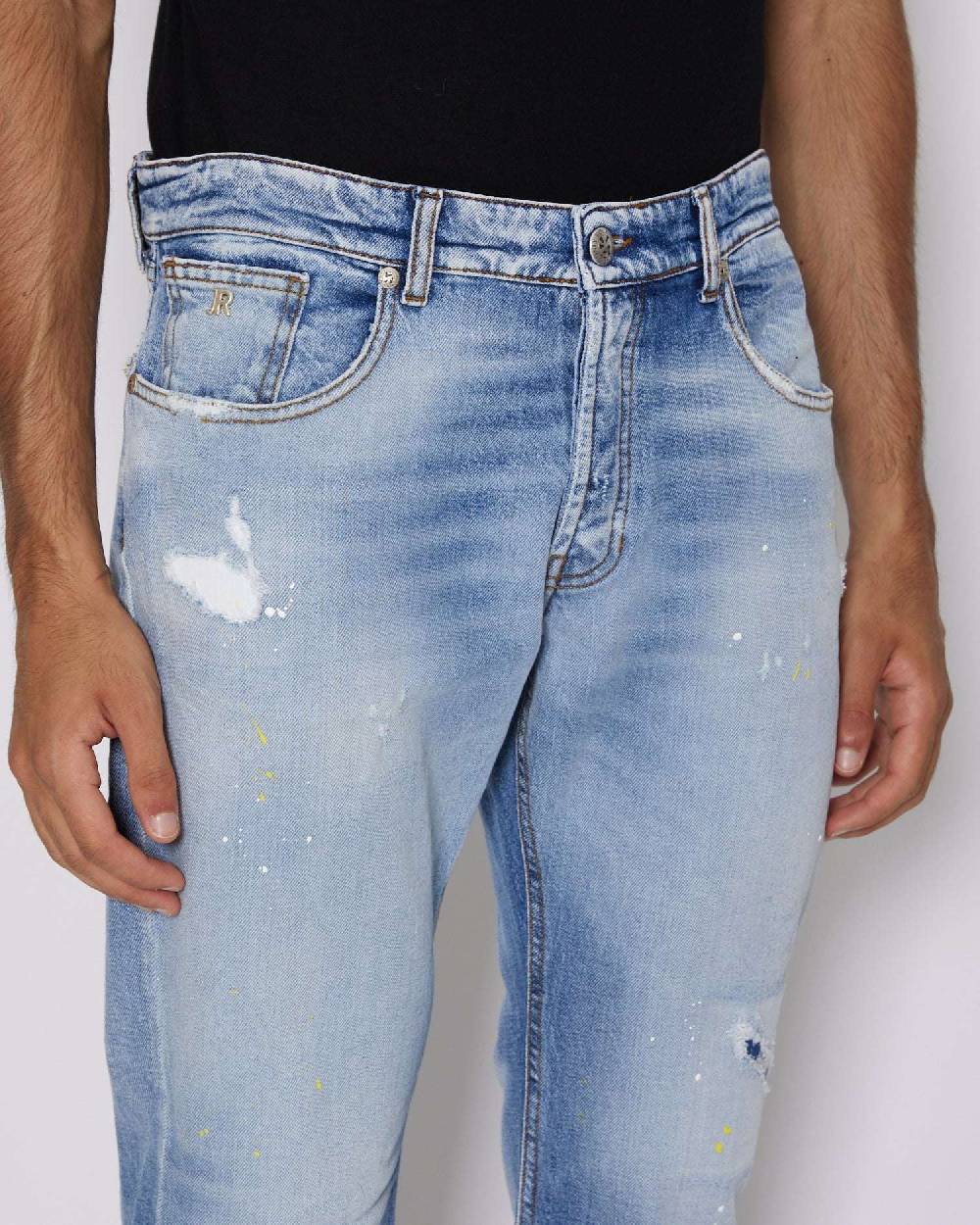 John Richmond Jeans slim con lacerazioni Pezzi Unici
