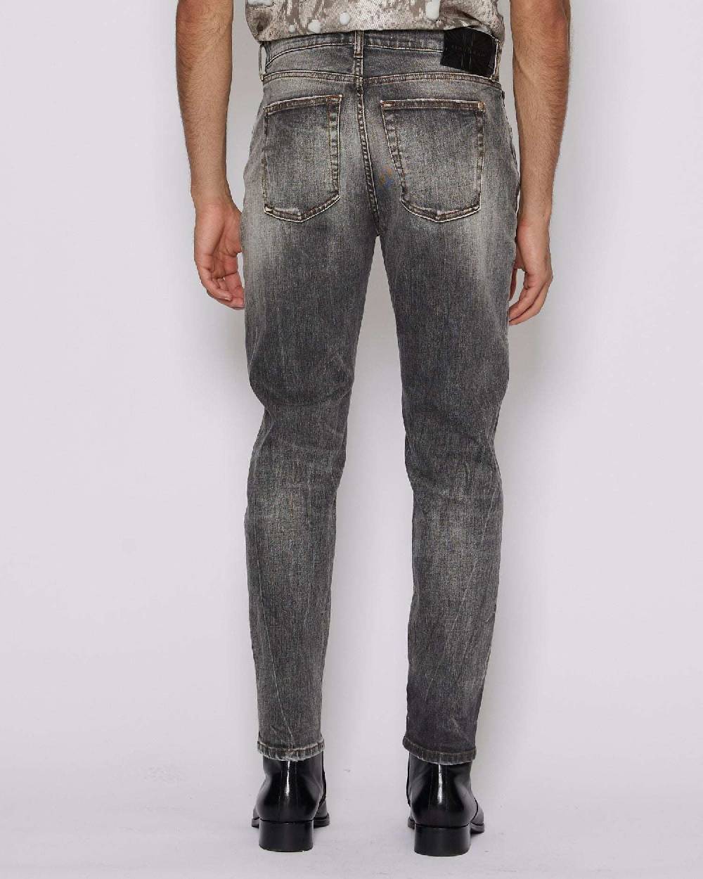 John Richmond Jeans slim con lavaggio a contrasto Qualità Garantita