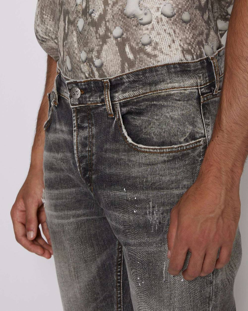 John Richmond Jeans slim con lavaggio a contrasto Qualità Garantita