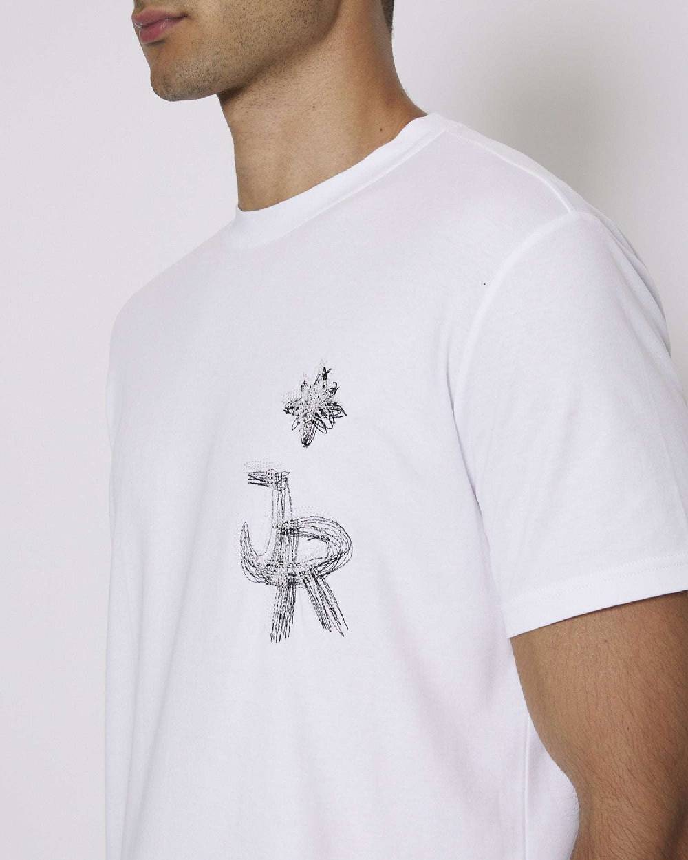 John Richmond T-shirt con logo JR sul davanti Negozi Online