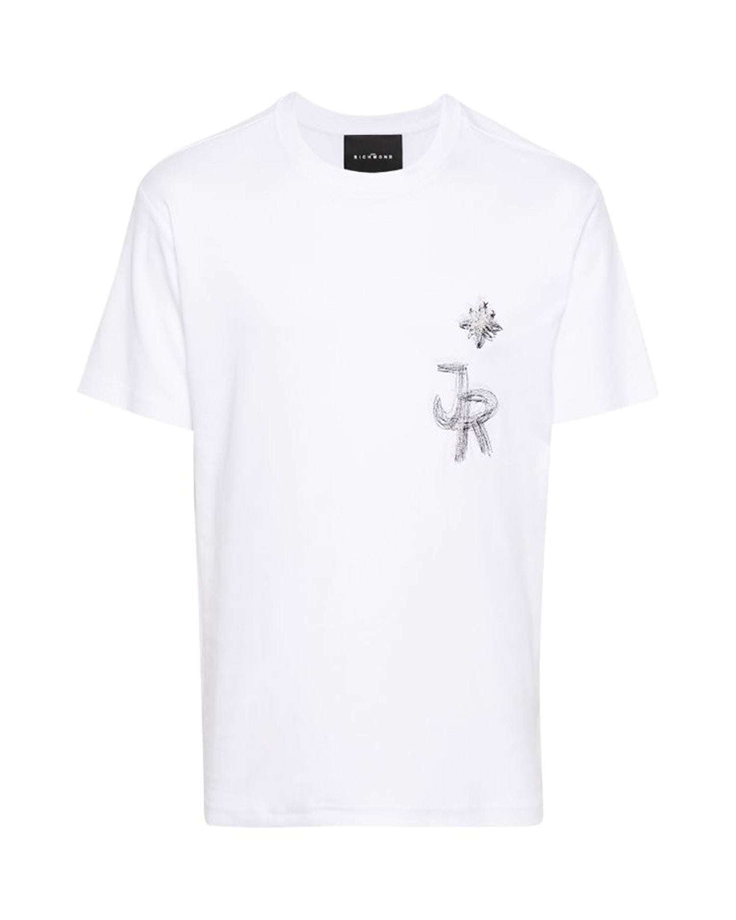 John Richmond T-shirt con logo JR sul davanti Negozi Online