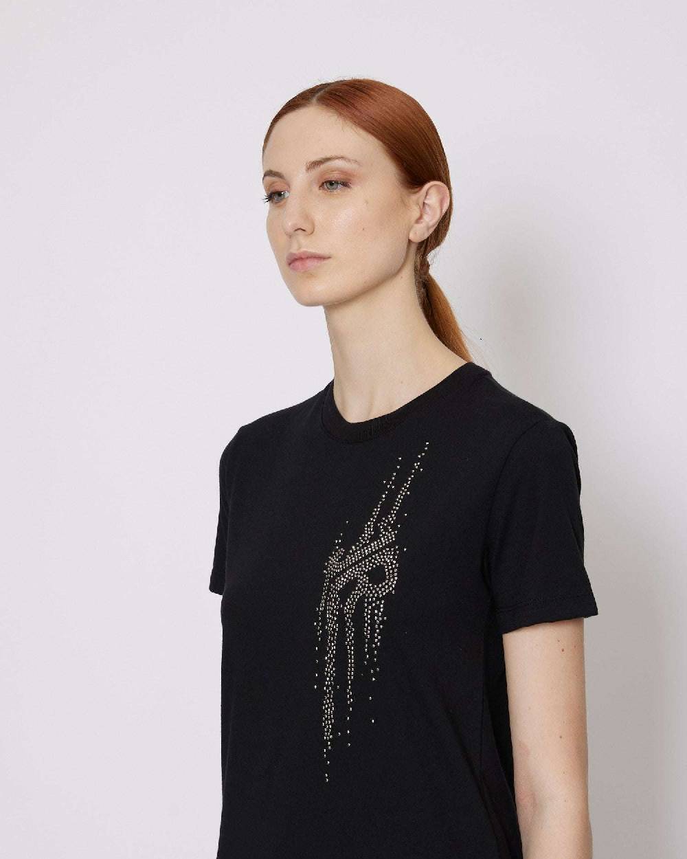 John Richmond T-shirt regolare con logo applicato sul davanti Sottocosto