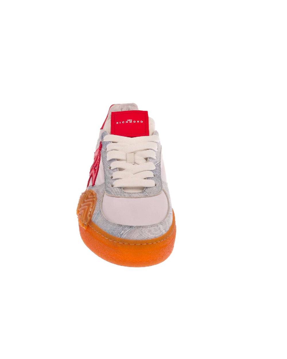 John Richmond Sneakers tricolor con logo laterale In Vendita