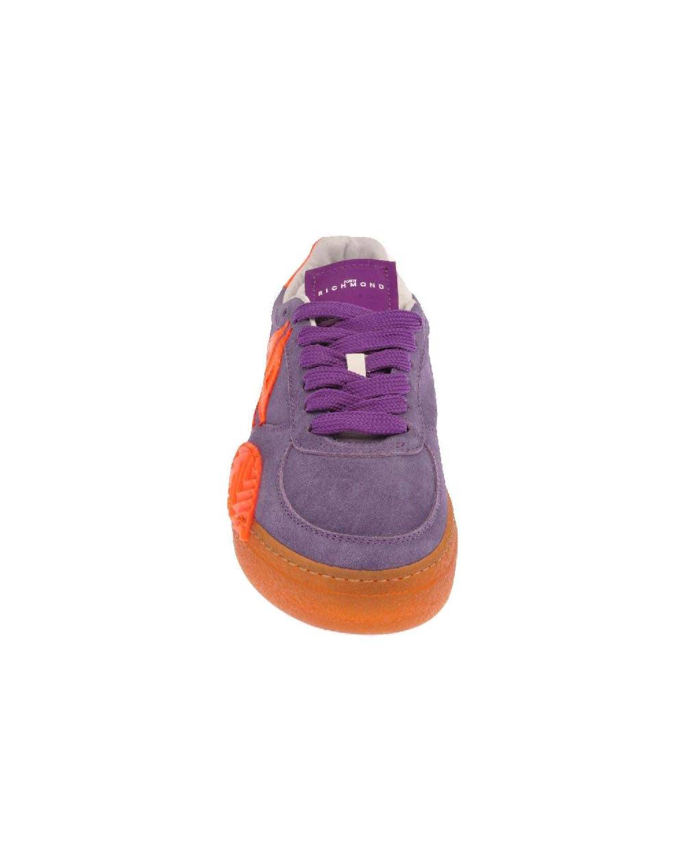 John Richmond Sneakers in pelle scamosciata con logo Saldi