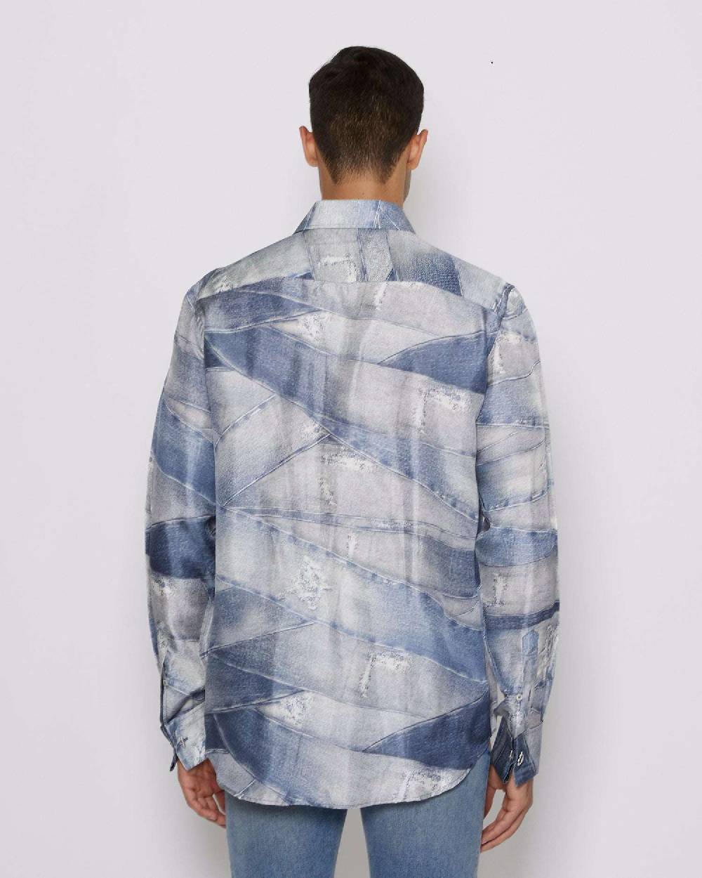 John Richmond Camicia con pattern tone sur tone Italy