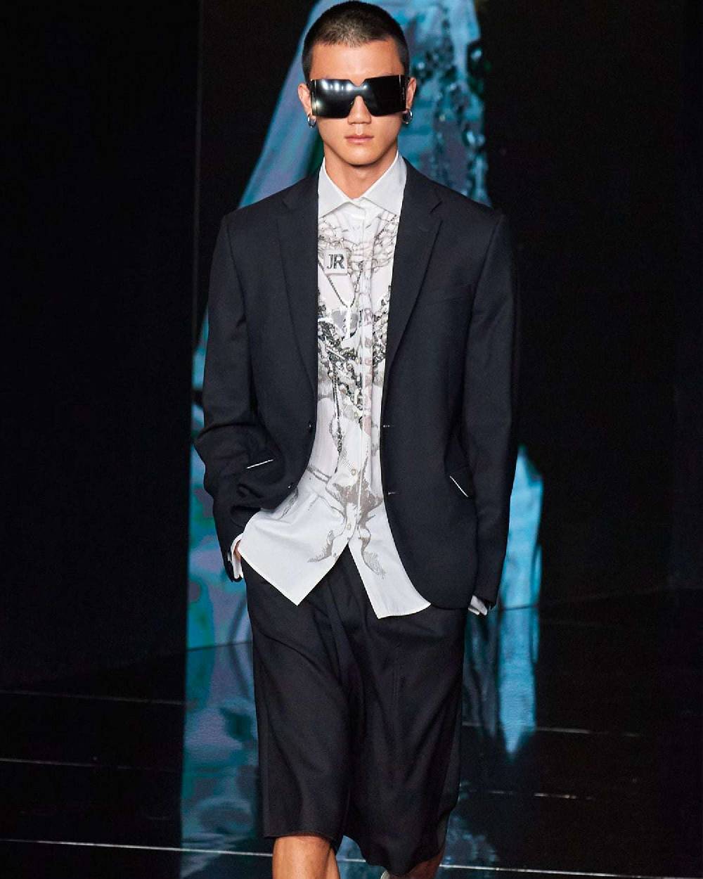 John Richmond Camicia con stampa sul davanti Italia