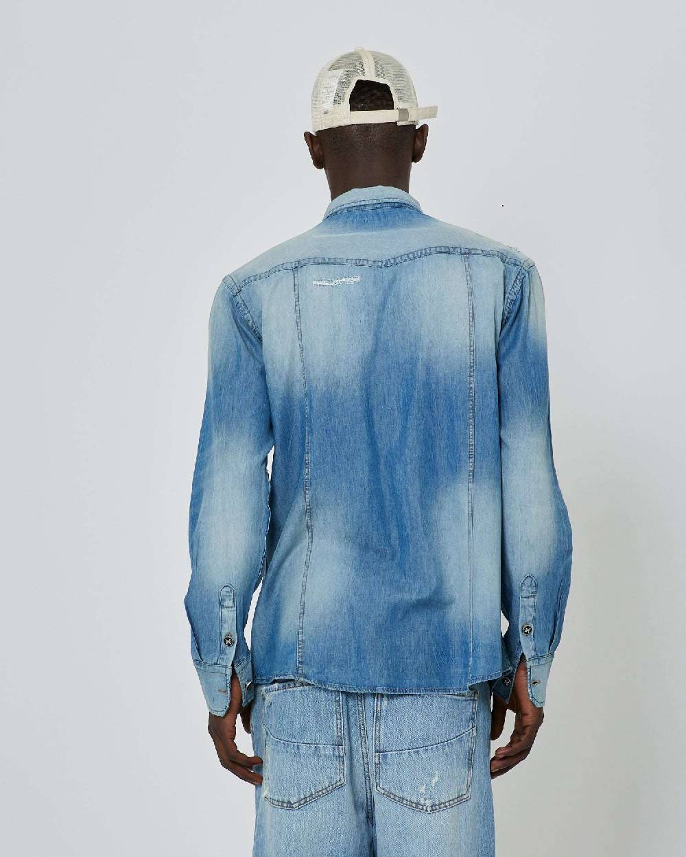 John Richmond Camicia in denim effetto strappato Qualità