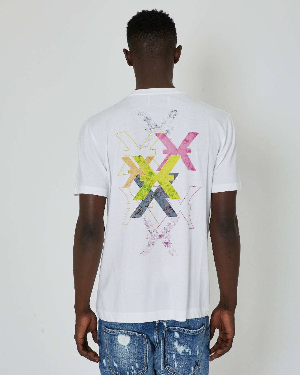 John Richmond T-shirt con stampa applicata sul retro Qualità Garantita