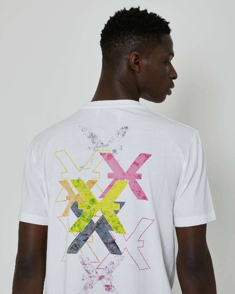 John Richmond T-shirt con stampa applicata sul retro Qualità Garantita
