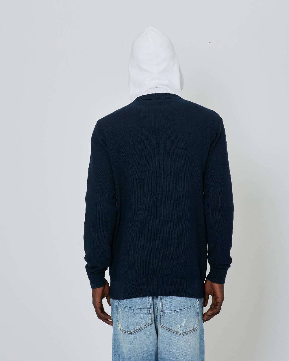 John Richmond Maglia bicolor con logo impresso sul davanti Shopping Online