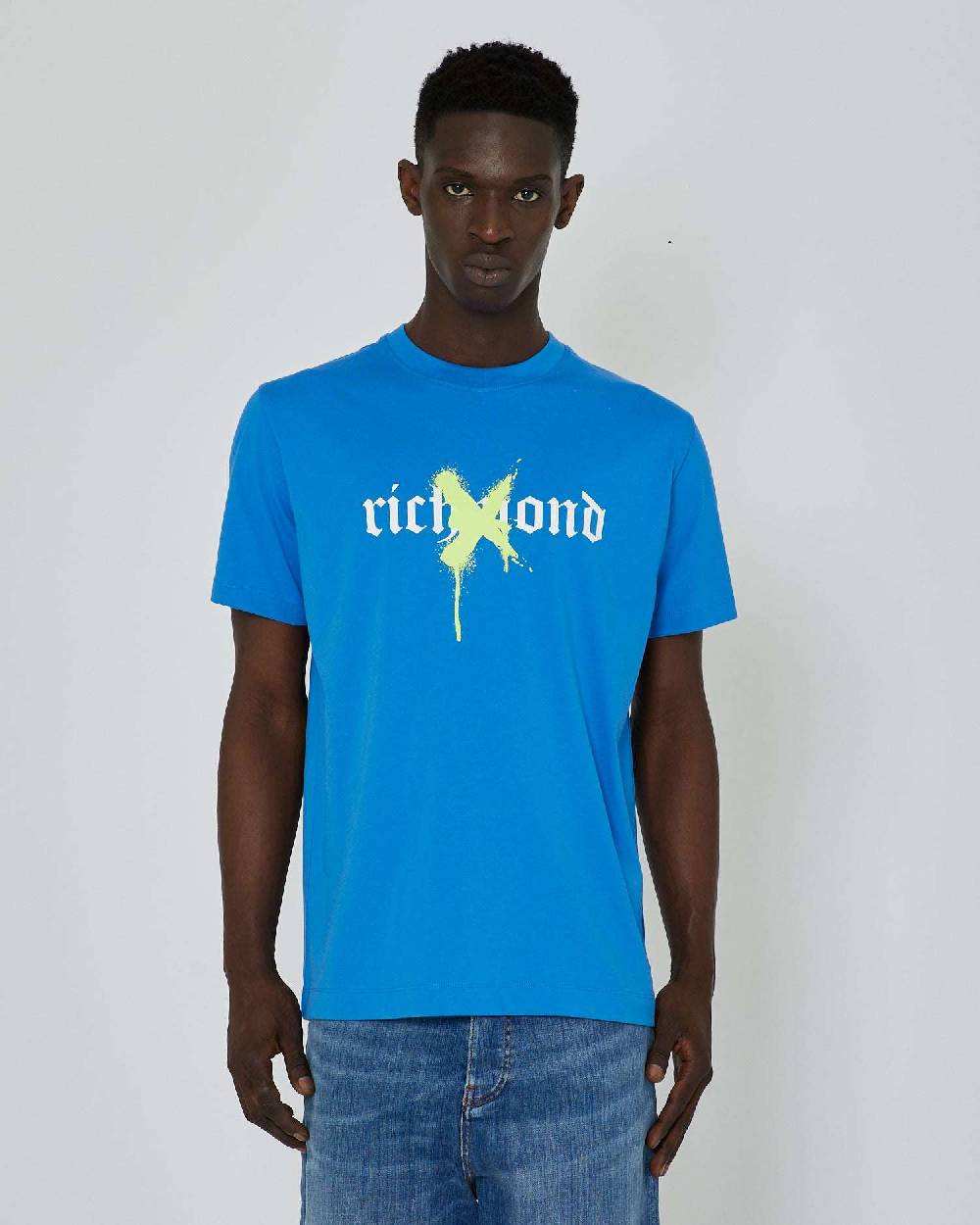 John Richmond T-shirt con grafica stampata sul davanti Sconto