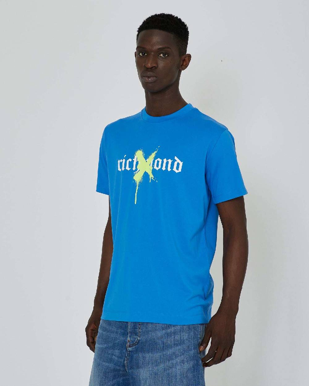 John Richmond T-shirt con grafica stampata sul davanti Sconto