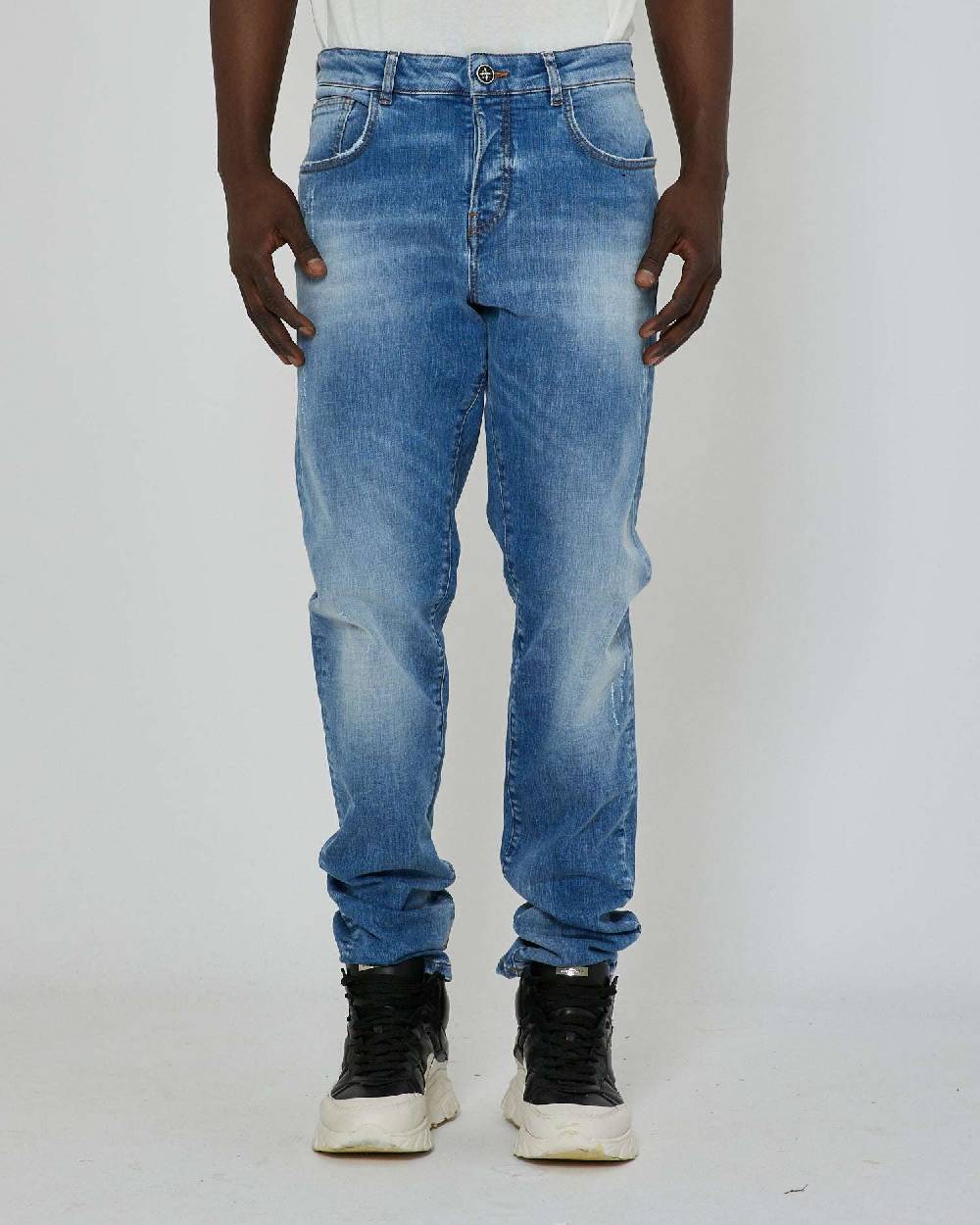 John Richmond Jeans slim con lavaggio bleaching Saldi