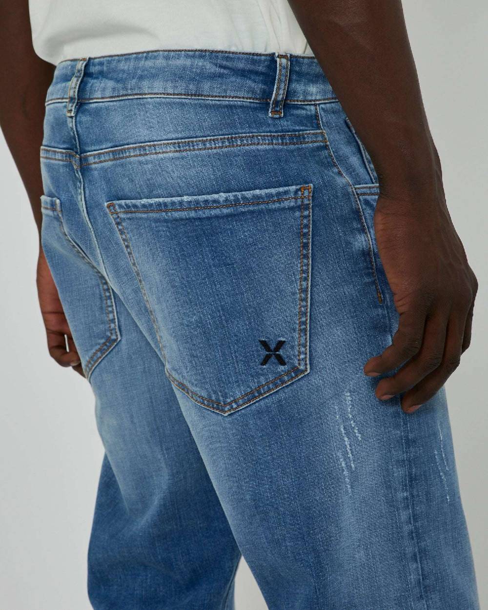 John Richmond Jeans slim con lavaggio bleaching Saldi