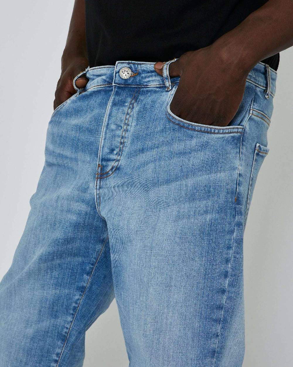 John Richmond Jeans slim lavaggio chiaro Vendita Economica