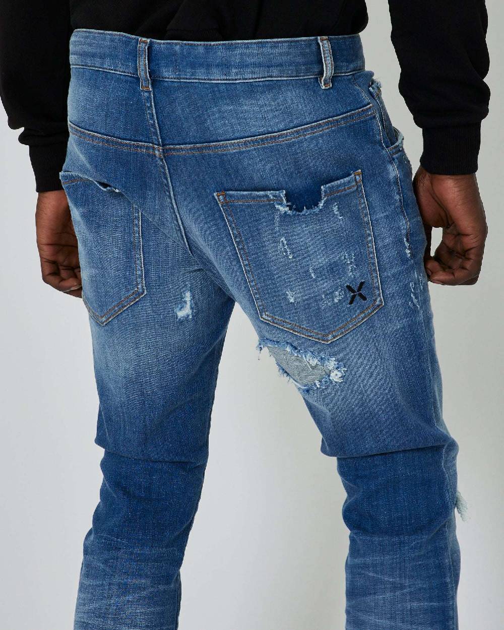John Richmond Jeans slim con strappi sul davanti I Più Venduti