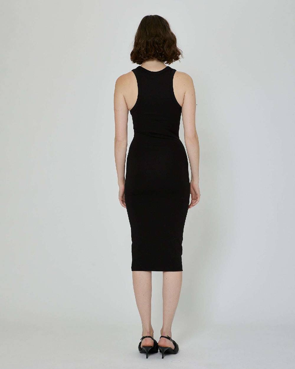 John Richmond Abito midi con logo frontale Moda