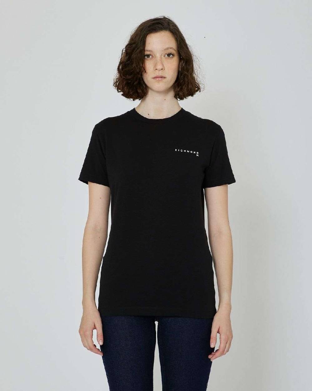 John Richmond T-shirt con logo a contrasto sul davanti Promozione
