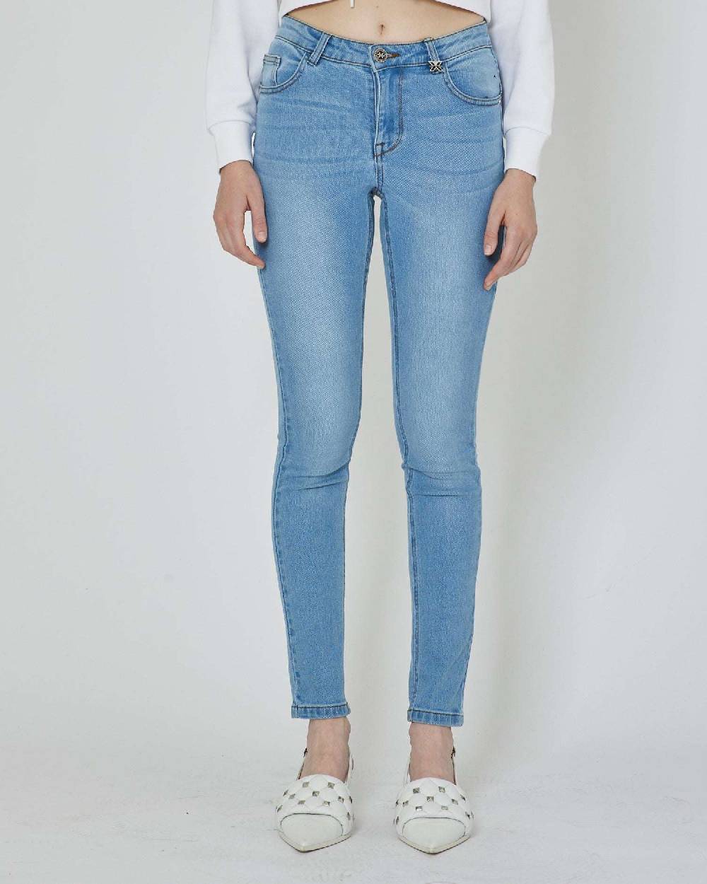 John Richmond Jeans slim con logo ricamato sul retro Spedizione Gratuita
