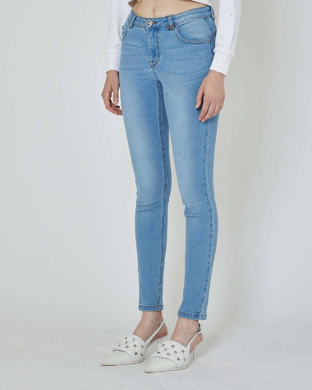 John Richmond Jeans slim con logo ricamato sul retro Spedizione Gratuita