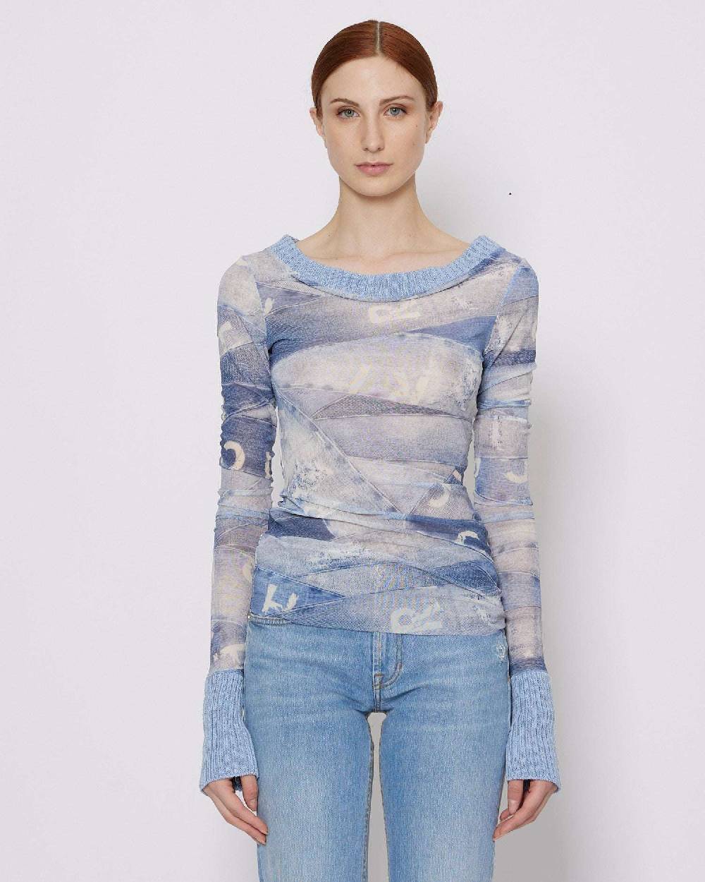 John Richmond Top in denim Saldi