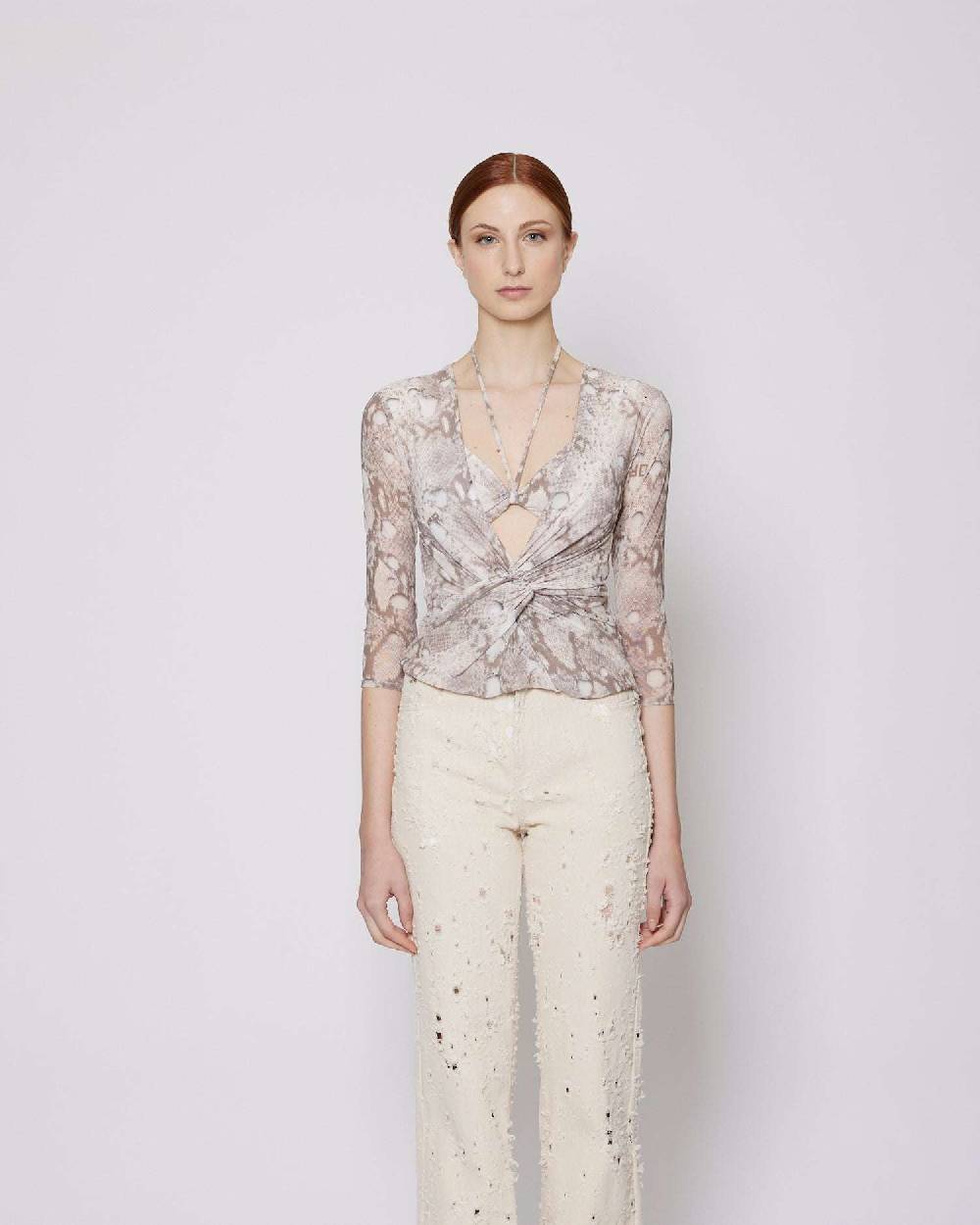John Richmond Top con pattern Offerte