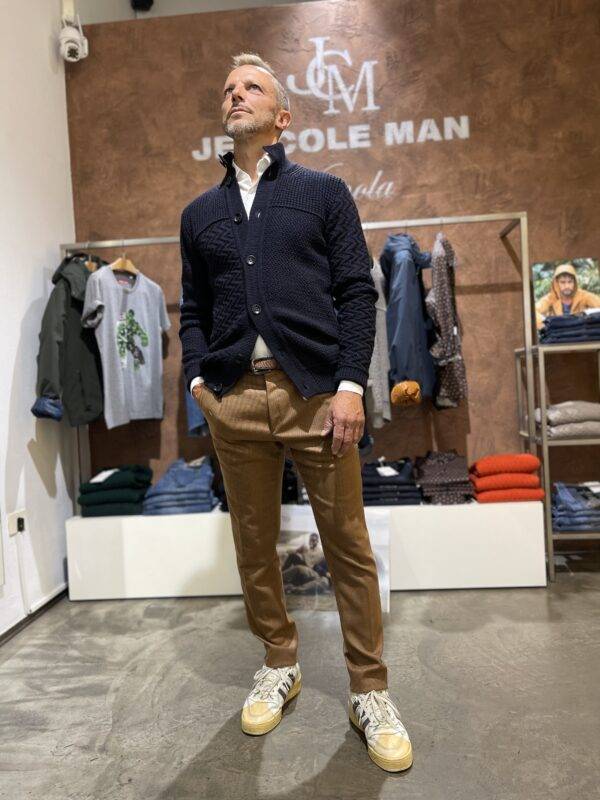 JCM Jey Coleman Pantaloni uomo microfantasia Exibit Prezzo di fabbrica