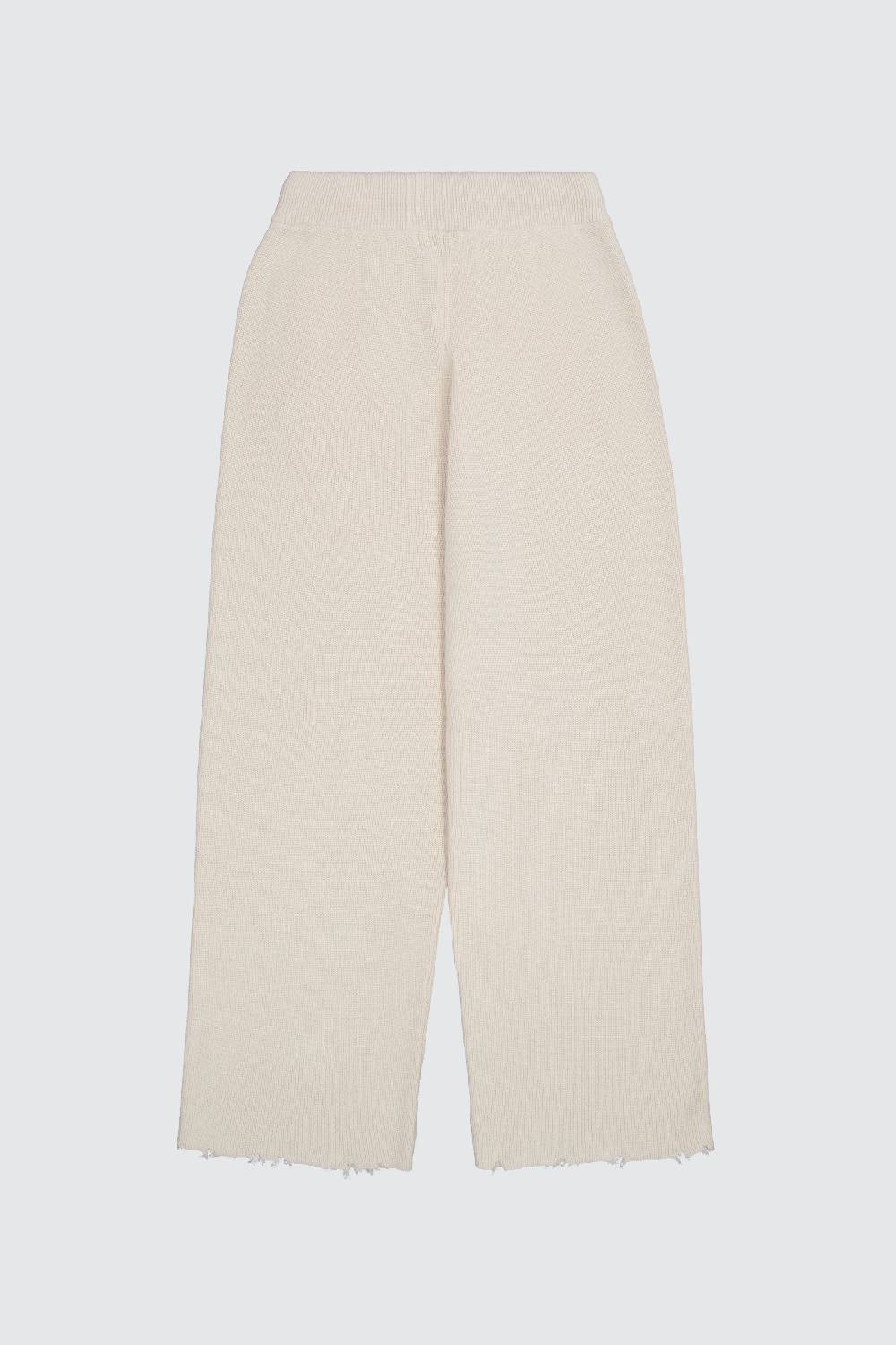 Laneus Laneus pantalone milk in maglia effetto destroyed Ultimi tre giorni