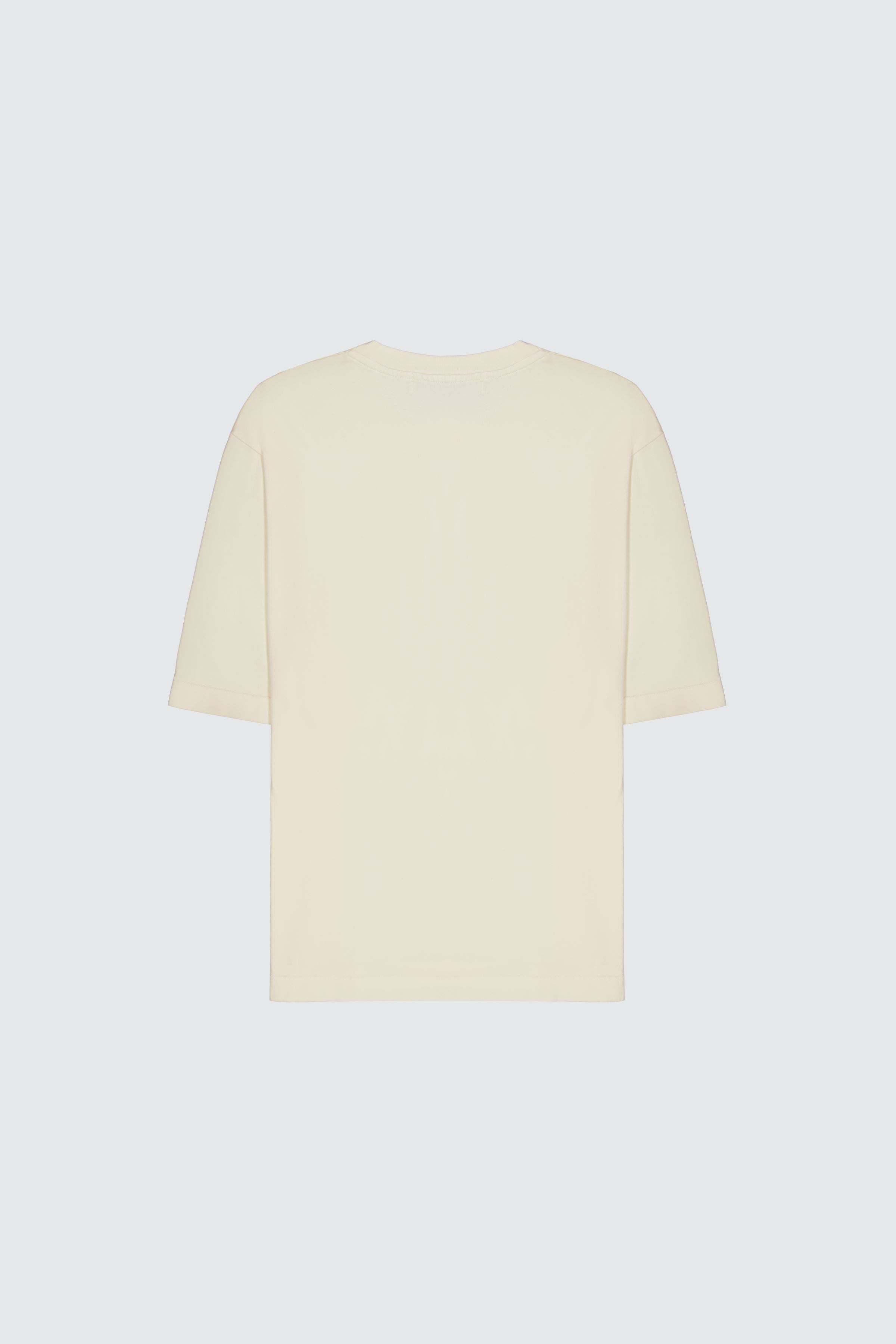 Laneus Laneus milk t-shirt con lettering studded Negozi Online