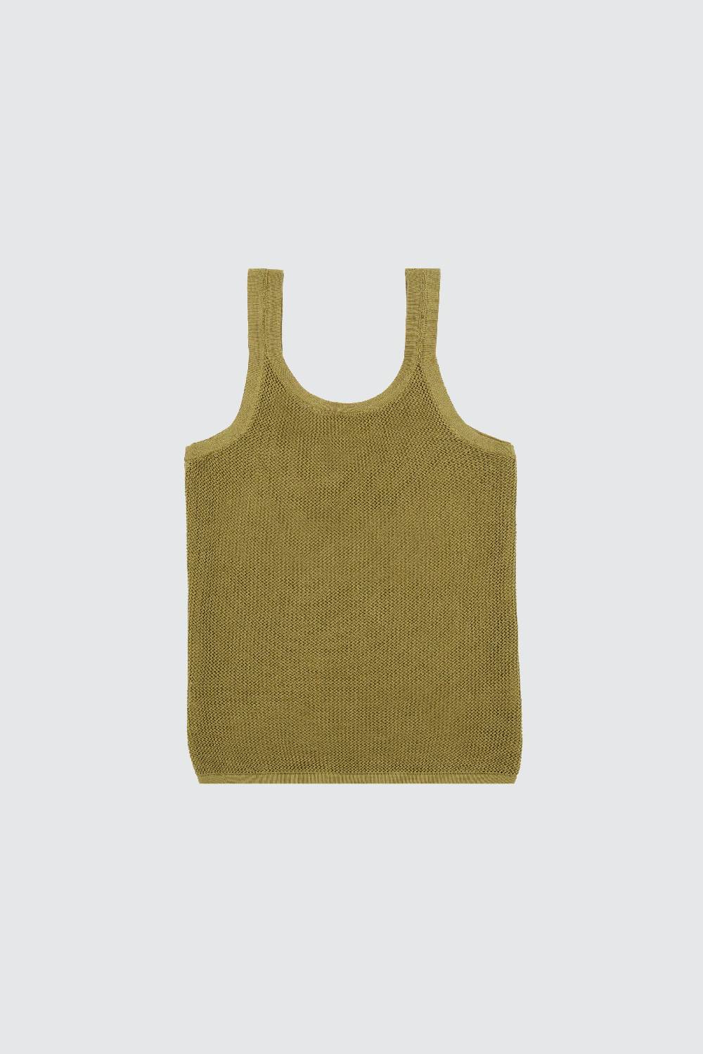 Laneus Laneus canotta military green in mesh slim fit Acquista Ora