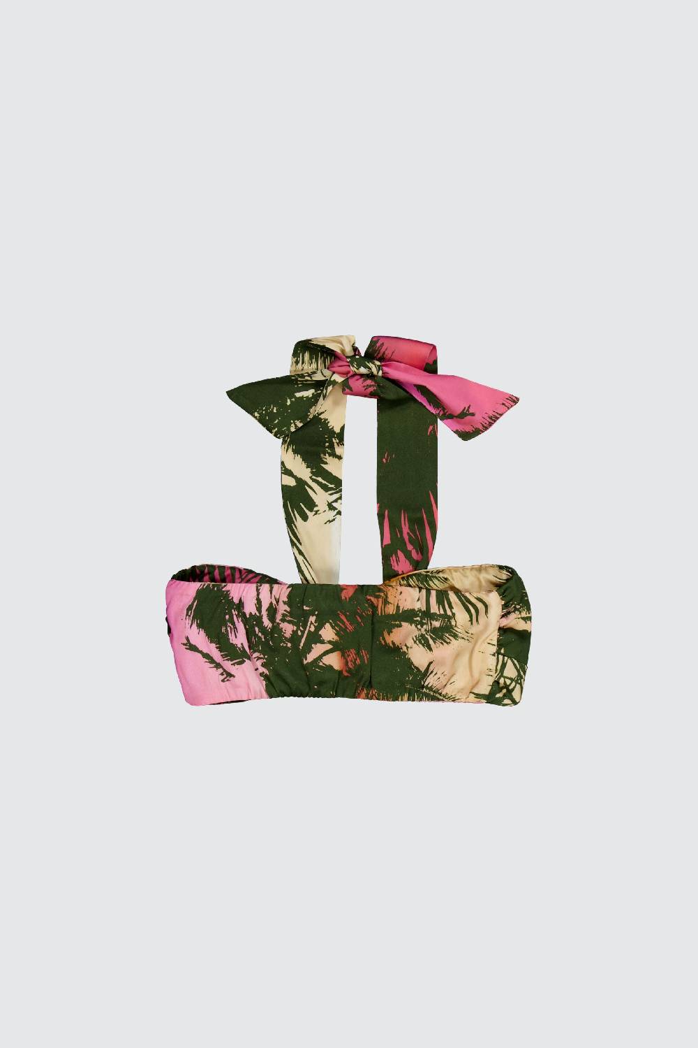 Laneus Laneus top con nodo effetto palm print allover Convenienza