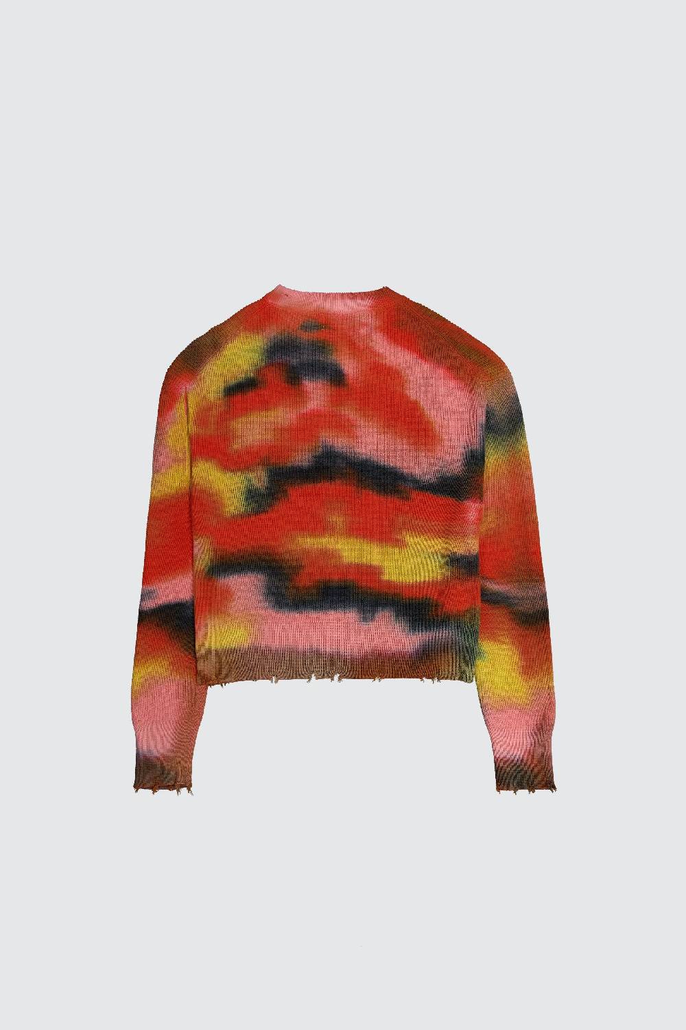 Laneus Laneus maglione cropped effetto tie dye Sconto