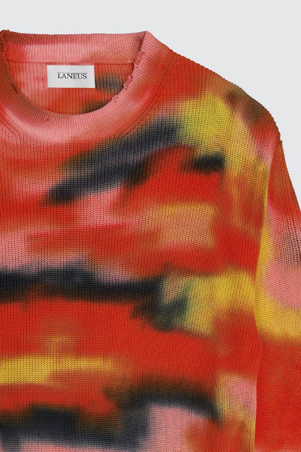 Laneus Laneus maglione cropped effetto tie dye Sconto