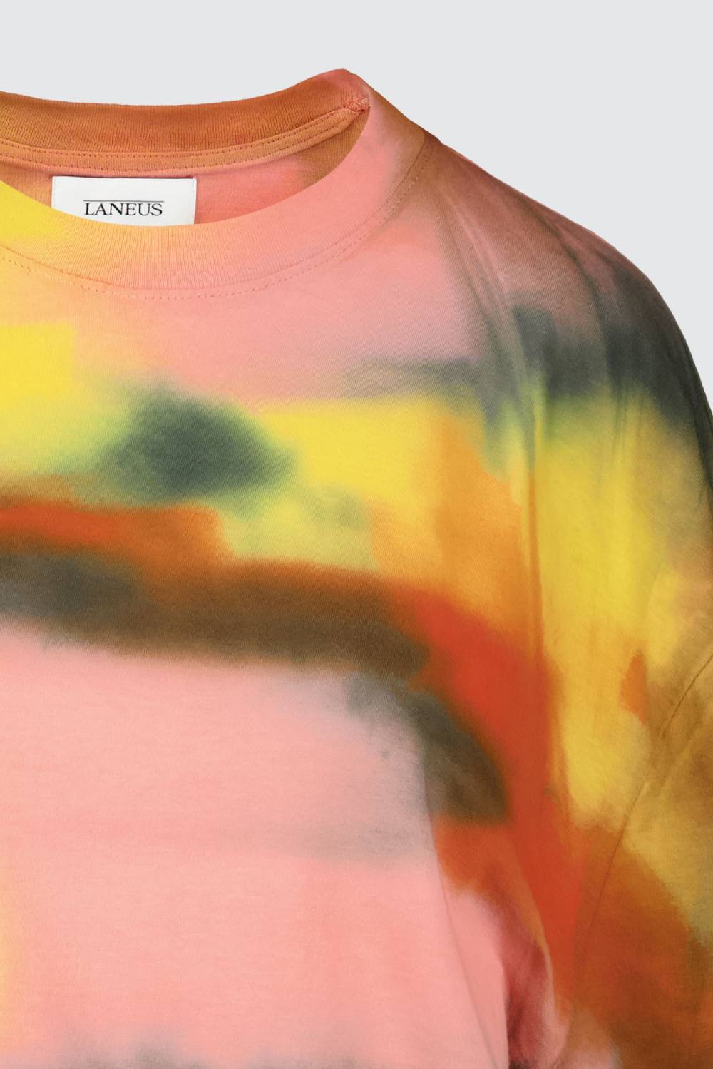 Laneus Laneus mini dress tie dye con drappeggio laterale Offerta
