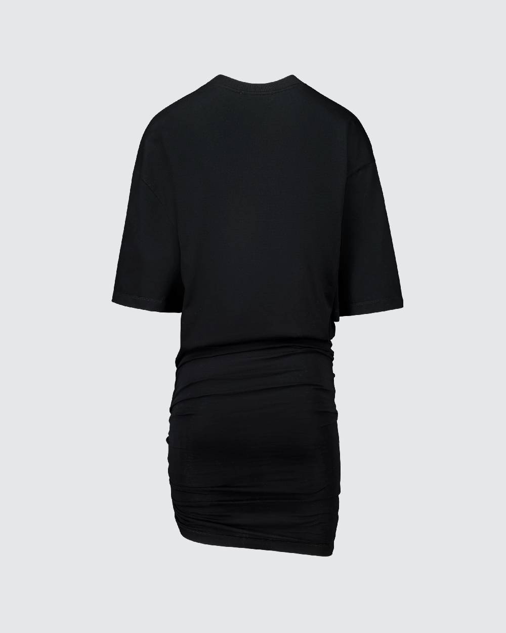 Laneus Laneus mini abito black con drappeggio asimmetrico I Più Venduti