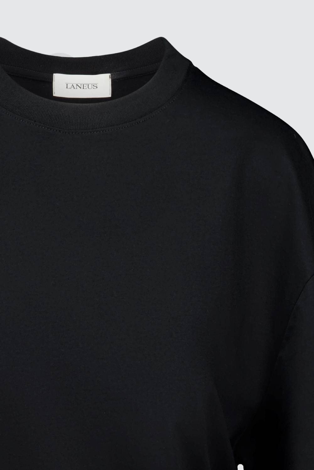 Laneus Laneus mini abito black con drappeggio asimmetrico I Più Venduti