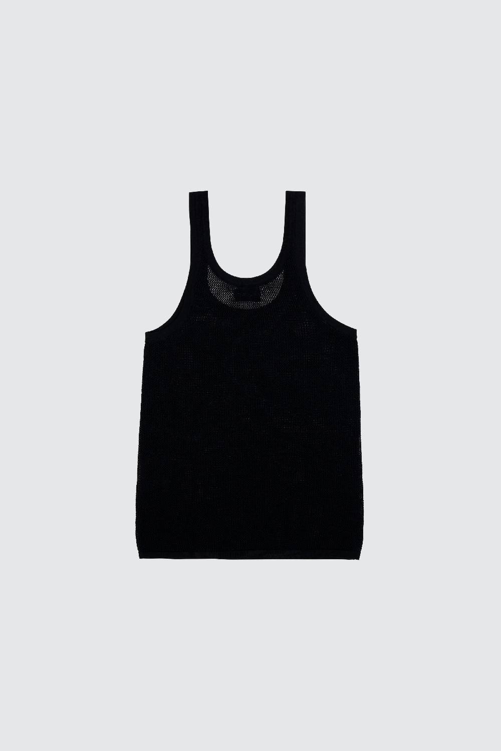 Laneus Laneus canotta black in mesh slim fit Negozio