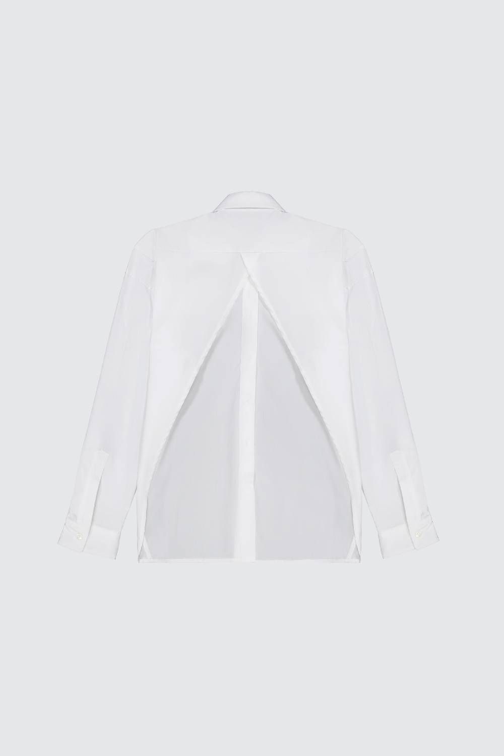 Laneus Laneus camicia oversize white classic con bottoni logati Italy