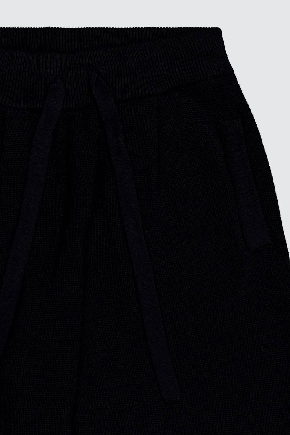 Laneus Laneus pantalone black in maglia effetto destroyed 2025