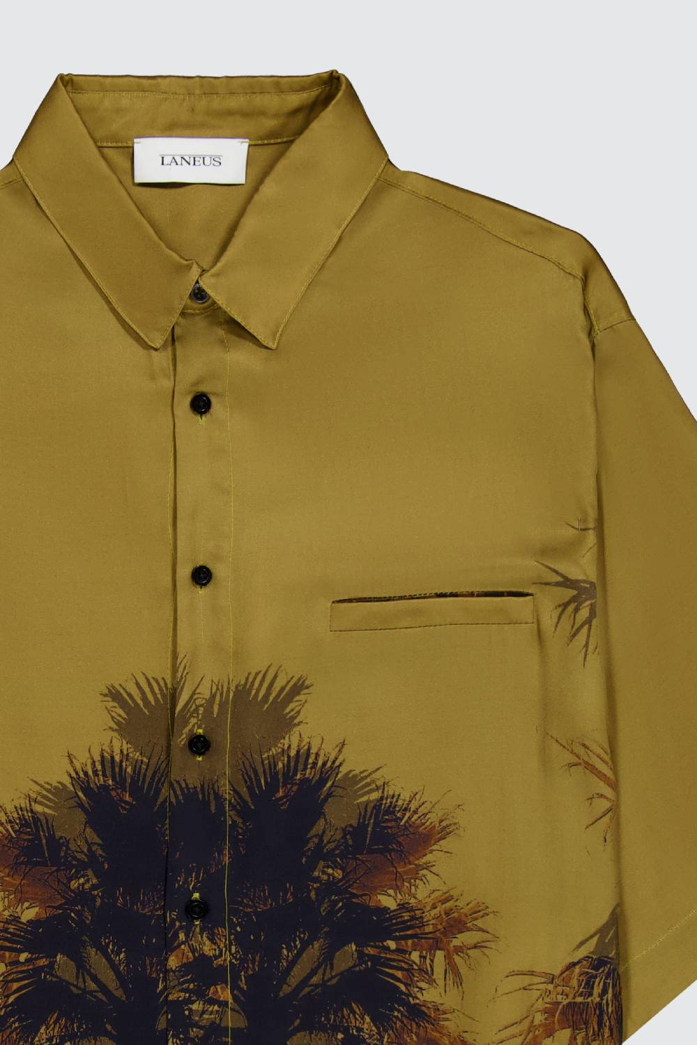 Laneus Laneus camicia palm print Consegna Veloce