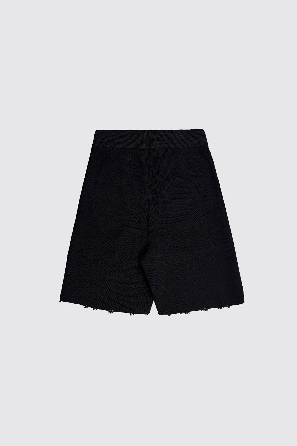 Laneus Laneus bermuda in maglia effetto destroyed Sottocosto