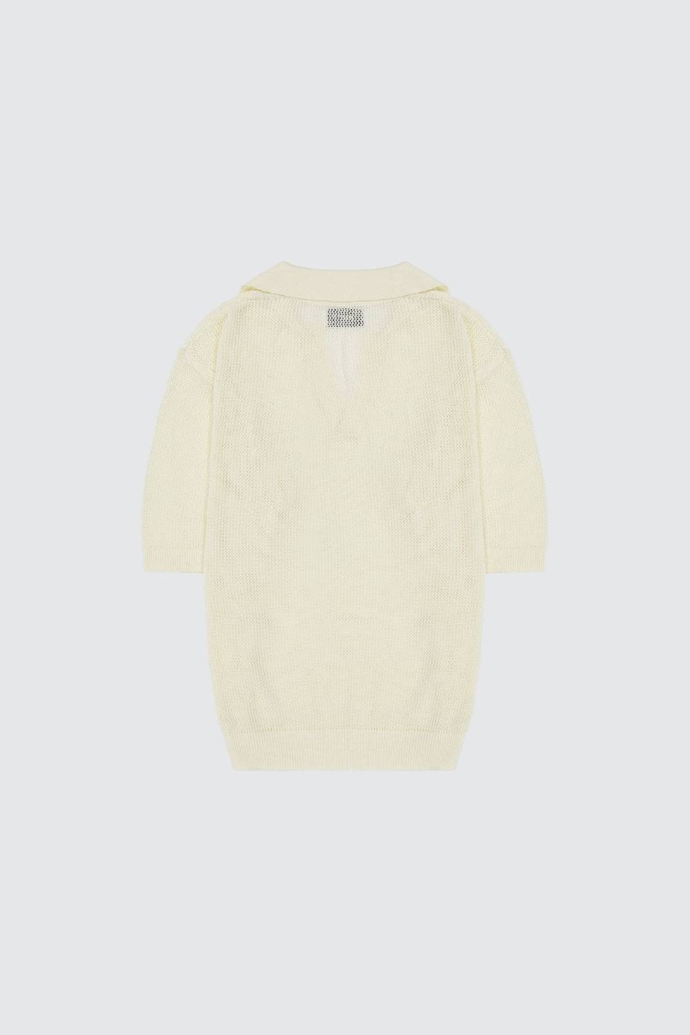 Laneus Laneus polo in mesh con scollo a V Outlet