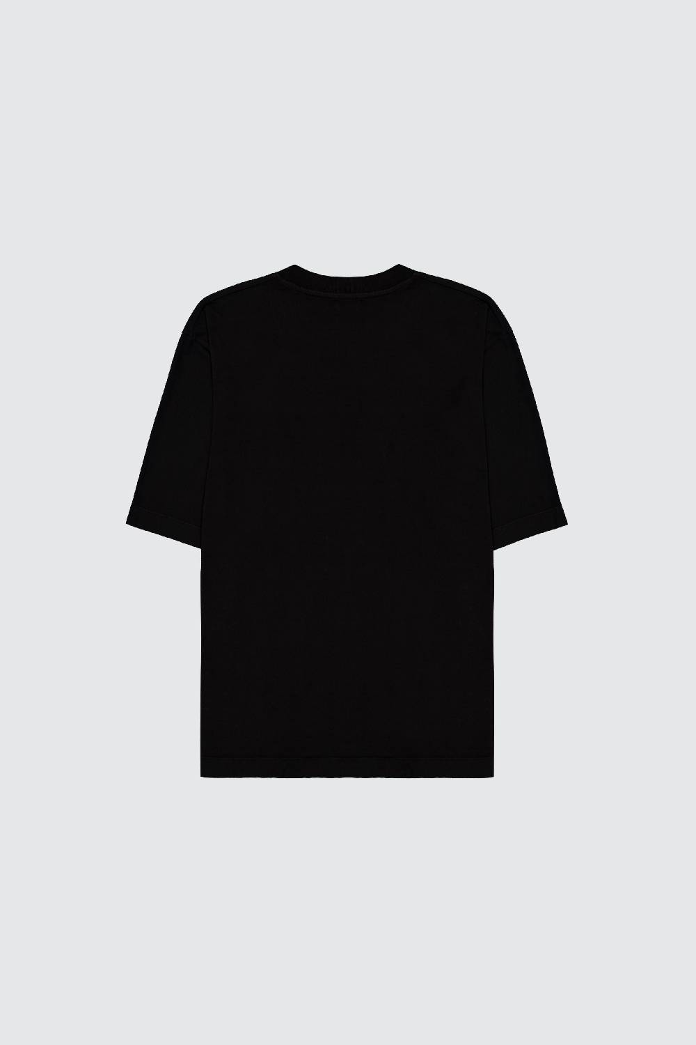 Laneus Laneus black t-shirt palm printed logo In Vendita
